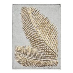 Buy π 31" Gold Contemporary Feather Wall Décor by Ivory and Iris π―