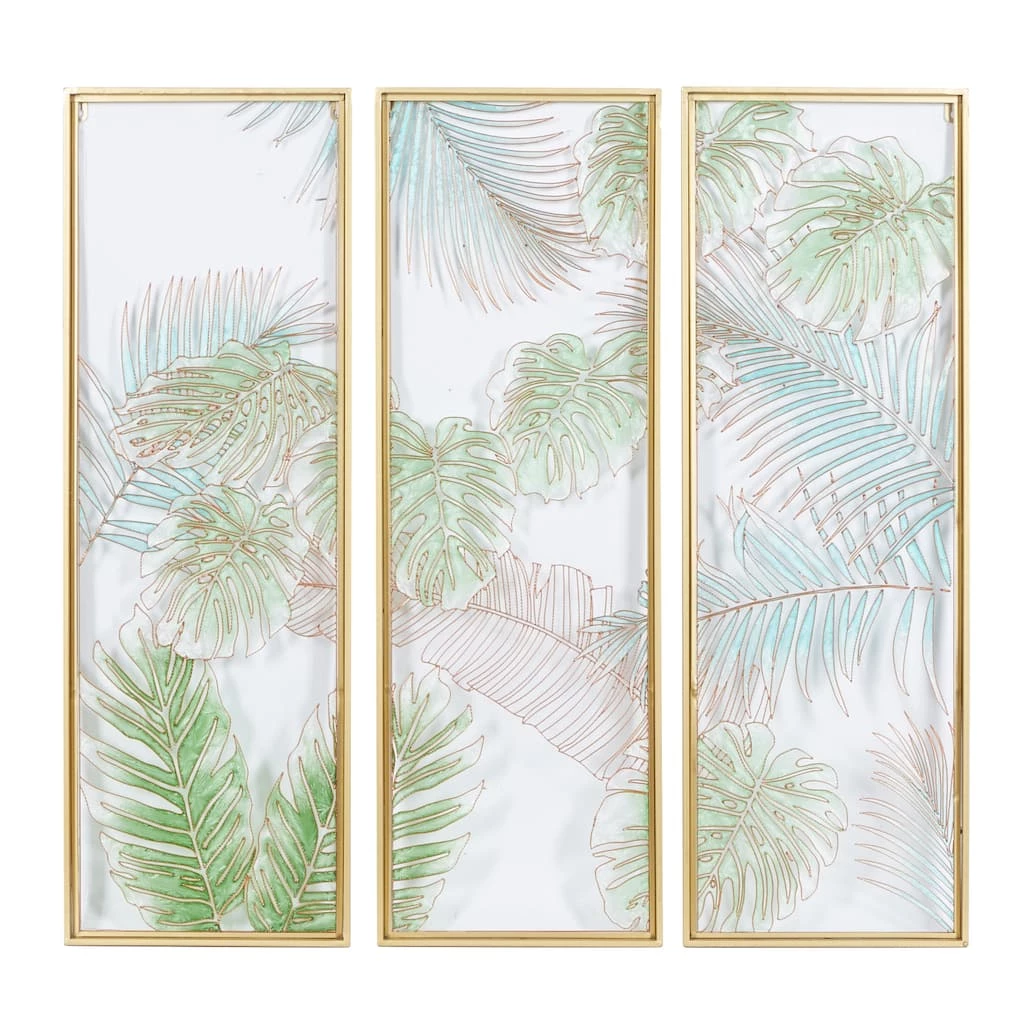 Flash Sale 🤩 36" Blue Glass Coastal Style Wall Décor Set by Ivory and Iris 🥰 1 Flash Sale 🤩 36" Blue Glass Coastal Style Wall Décor Set by Ivory and Iris 🥰