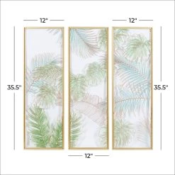 Flash Sale 🤩 36" Blue Glass Coastal Style Wall Décor Set by Ivory and Iris 🥰 14 Flash Sale 🤩 36" Blue Glass Coastal Style Wall Décor Set by Ivory and Iris 🥰 -Cheap Ivory and Iris Store D491751S 7