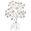 Coupon 🤩 39" Silver Floral Glam Wall Décor by Ivory and Iris ⭐