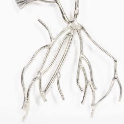 Coupon 🤩 39" Silver Floral Glam Wall Décor by Ivory and Iris ⭐ 8 Coupon 🤩 39" Silver Floral Glam Wall Décor by Ivory and Iris ⭐ -Cheap Ivory and Iris Store D491757S 3