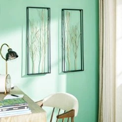 Buy 🛒 36" Gold Metal Glam Floral Wall Décor Set by Ivory and Iris ❤️ -Cheap Ivory and Iris Store D491762S 7