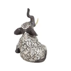 Best Sale 😉 7" Brown Polystone Eclectic Elephant Sculpture Set by Ivory and Iris 💯 -Cheap Ivory and Iris Store D492251S 5