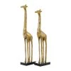 Best Sale ⭐ 27" Gold Aluminum Giraffe Sculpture Set by Ivory and Iris 😉