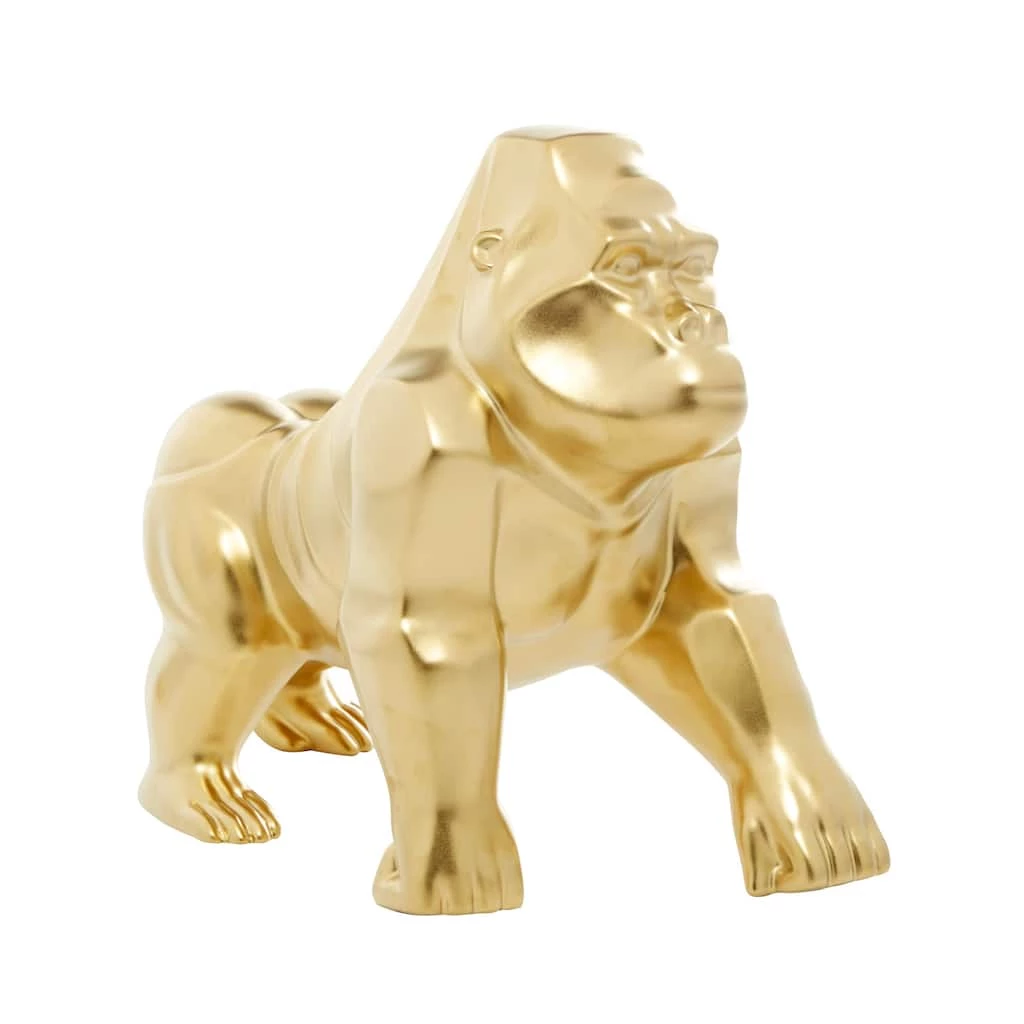 Wholesale π 18" Gold Contemporary Gorilla Sculpture by Ivory and Iris β 1 Wholesale π 18" Gold Contemporary Gorilla Sculpture by Ivory and Iris β