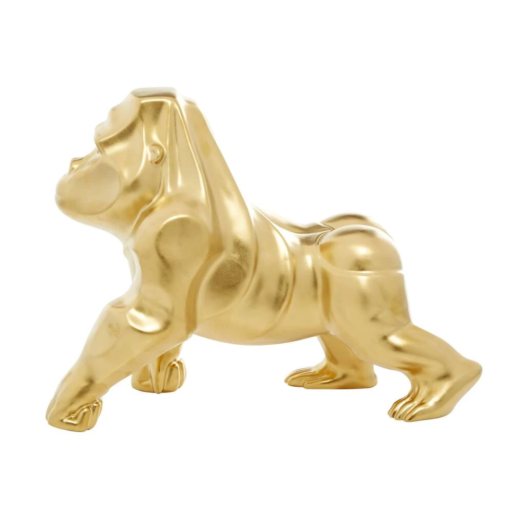 Wholesale π 18" Gold Contemporary Gorilla Sculpture by Ivory and Iris β 2 Wholesale π 18" Gold Contemporary Gorilla Sculpture by Ivory and Iris β - Image 2