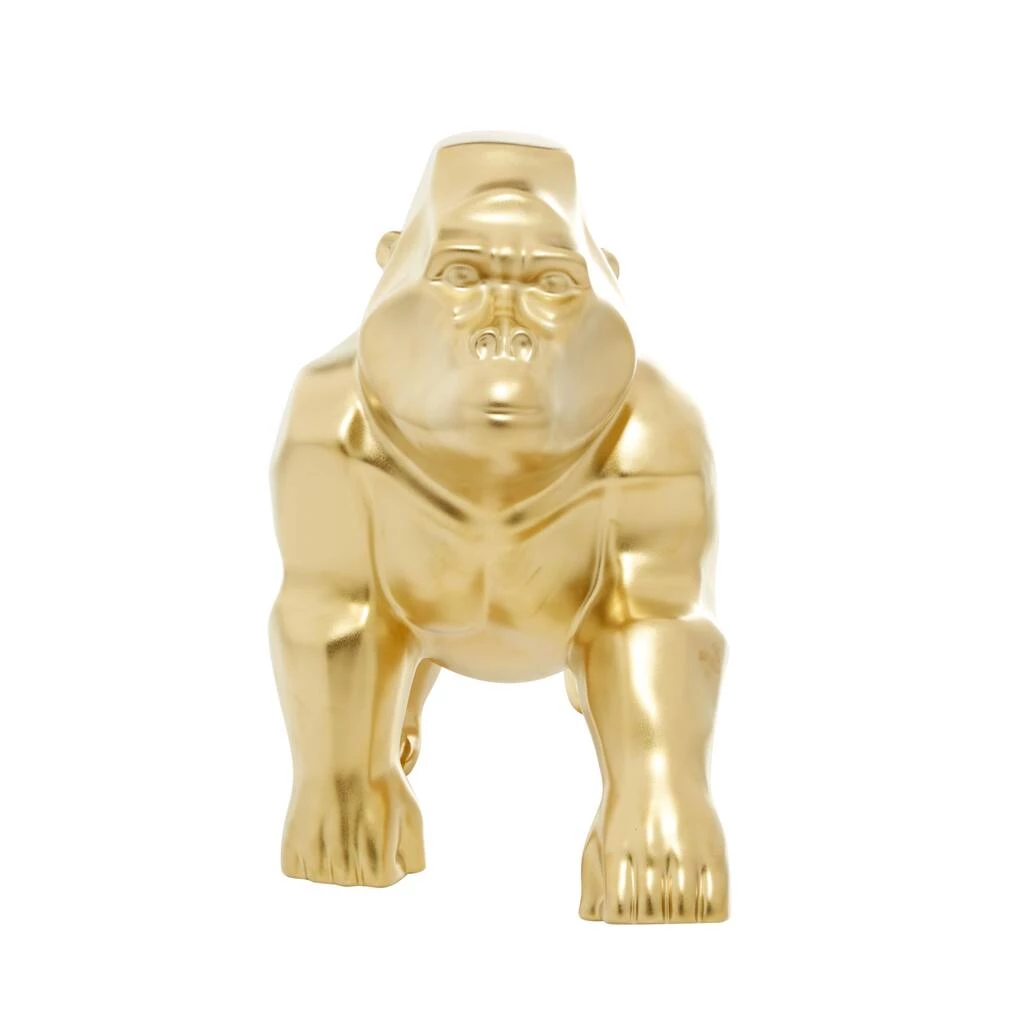 Wholesale π 18" Gold Contemporary Gorilla Sculpture by Ivory and Iris β 3 Wholesale π 18" Gold Contemporary Gorilla Sculpture by Ivory and Iris β - Image 3