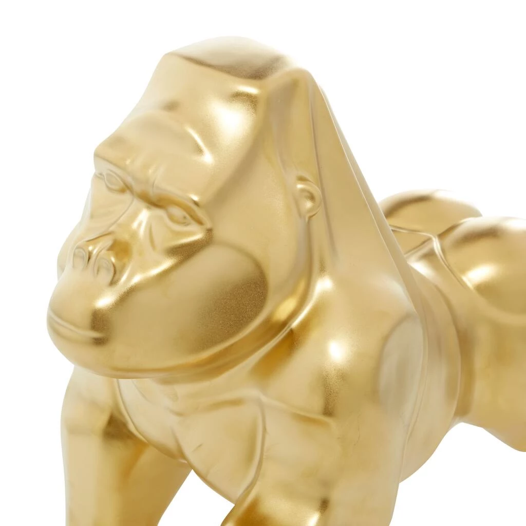 Wholesale π 18" Gold Contemporary Gorilla Sculpture by Ivory and Iris β 4 Wholesale π 18" Gold Contemporary Gorilla Sculpture by Ivory and Iris β - Image 4
