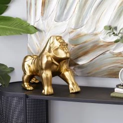 Wholesale π 18" Gold Contemporary Gorilla Sculpture by Ivory and Iris β 15 Wholesale π 18" Gold Contemporary Gorilla Sculpture by Ivory and Iris β -Cheap Ivory and Iris Store D492274S 8