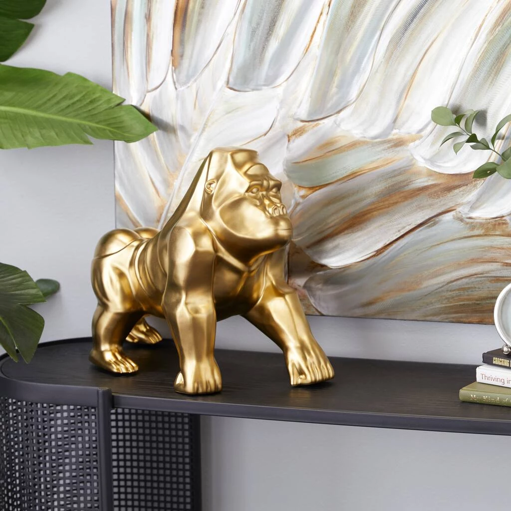 Wholesale π 18" Gold Contemporary Gorilla Sculpture by Ivory and Iris β 8 Wholesale π 18" Gold Contemporary Gorilla Sculpture by Ivory and Iris β - Image 8
