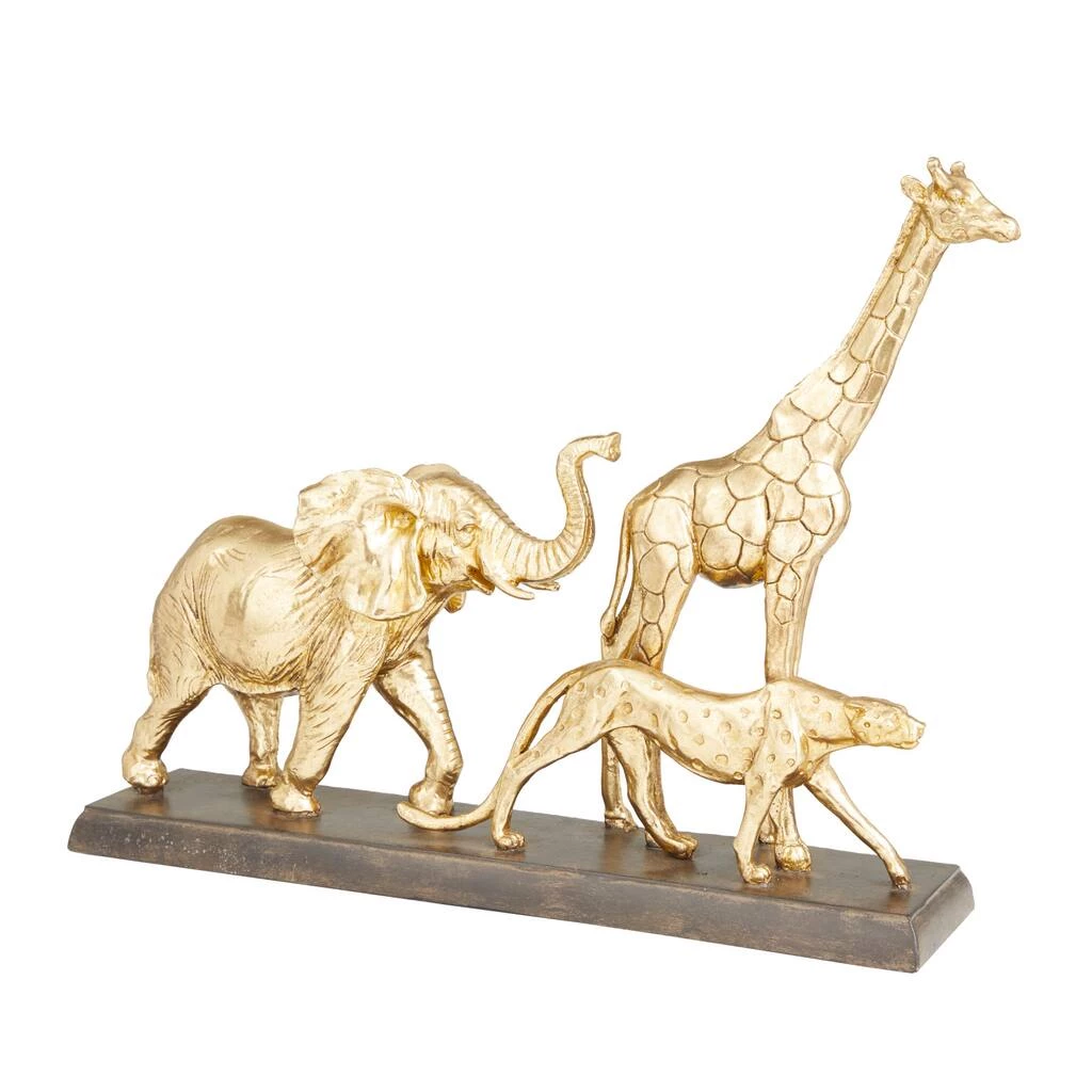 Best Sale β€οΈ 17" Gold Glam Safari Animals Sculpture by Ivory and Iris π 1 Best Sale β€οΈ 17" Gold Glam Safari Animals Sculpture by Ivory and Iris π