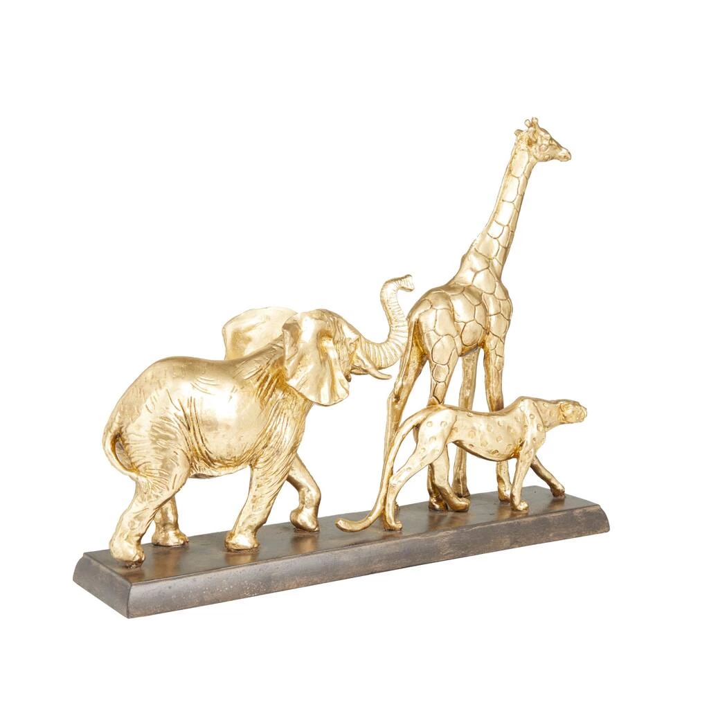 Best Sale β€οΈ 17" Gold Glam Safari Animals Sculpture by Ivory and Iris π 2 Best Sale β€οΈ 17" Gold Glam Safari Animals Sculpture by Ivory and Iris π - Image 2