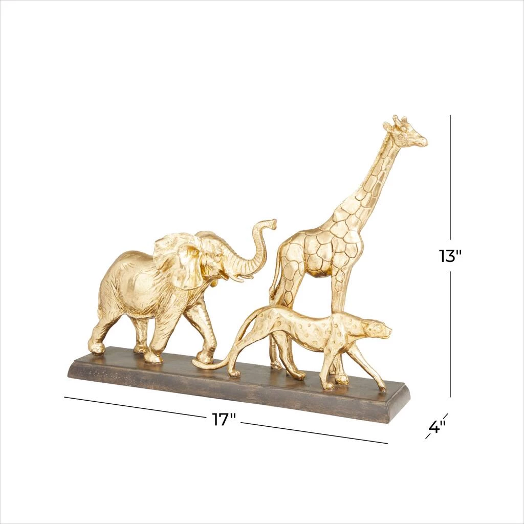 Best Sale β€οΈ 17" Gold Glam Safari Animals Sculpture by Ivory and Iris π 6 Best Sale β€οΈ 17" Gold Glam Safari Animals Sculpture by Ivory and Iris π - Image 6