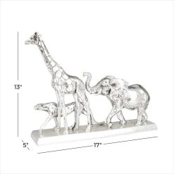 Brand new 𧨠17" Silver Glam Safari Animals Sculpture by Ivory and Iris π 12 Brand new 𧨠17" Silver Glam Safari Animals Sculpture by Ivory and Iris π -Cheap Ivory and Iris Store D492292S 6