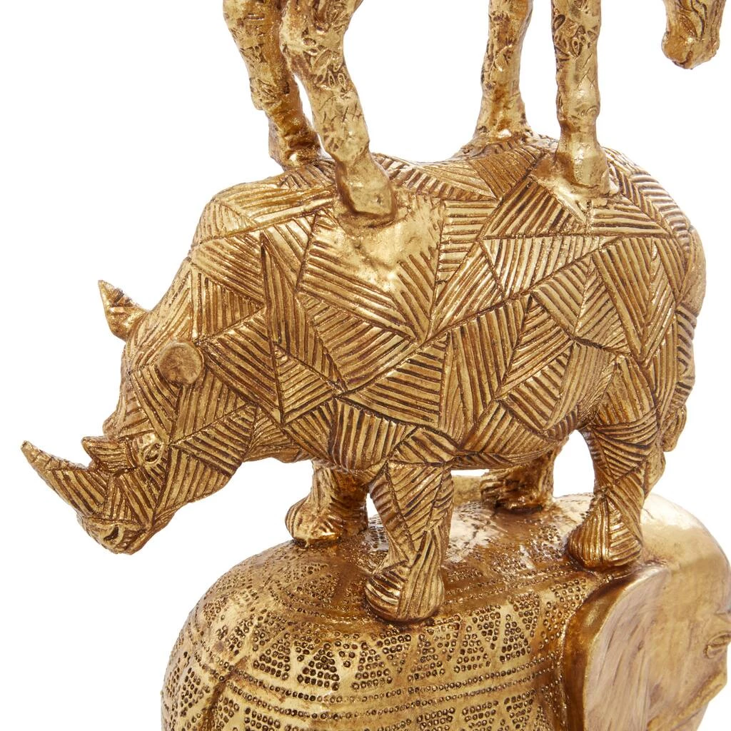 Best Sale β€οΈ 15" Gold Glam Stacked Animal Sculpture by Ivory and Iris π― 4 Best Sale β€οΈ 15" Gold Glam Stacked Animal Sculpture by Ivory and Iris π― - Image 4