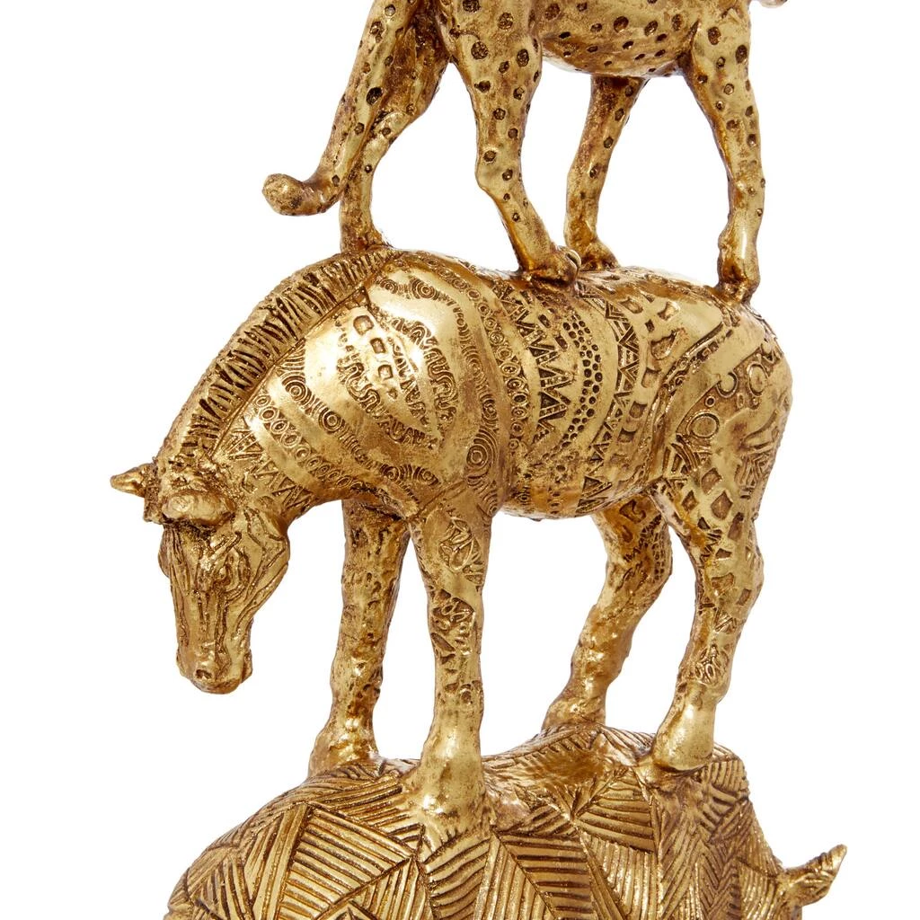 Best Sale β€οΈ 15" Gold Glam Stacked Animal Sculpture by Ivory and Iris π― 5 Best Sale β€οΈ 15" Gold Glam Stacked Animal Sculpture by Ivory and Iris π― - Image 5
