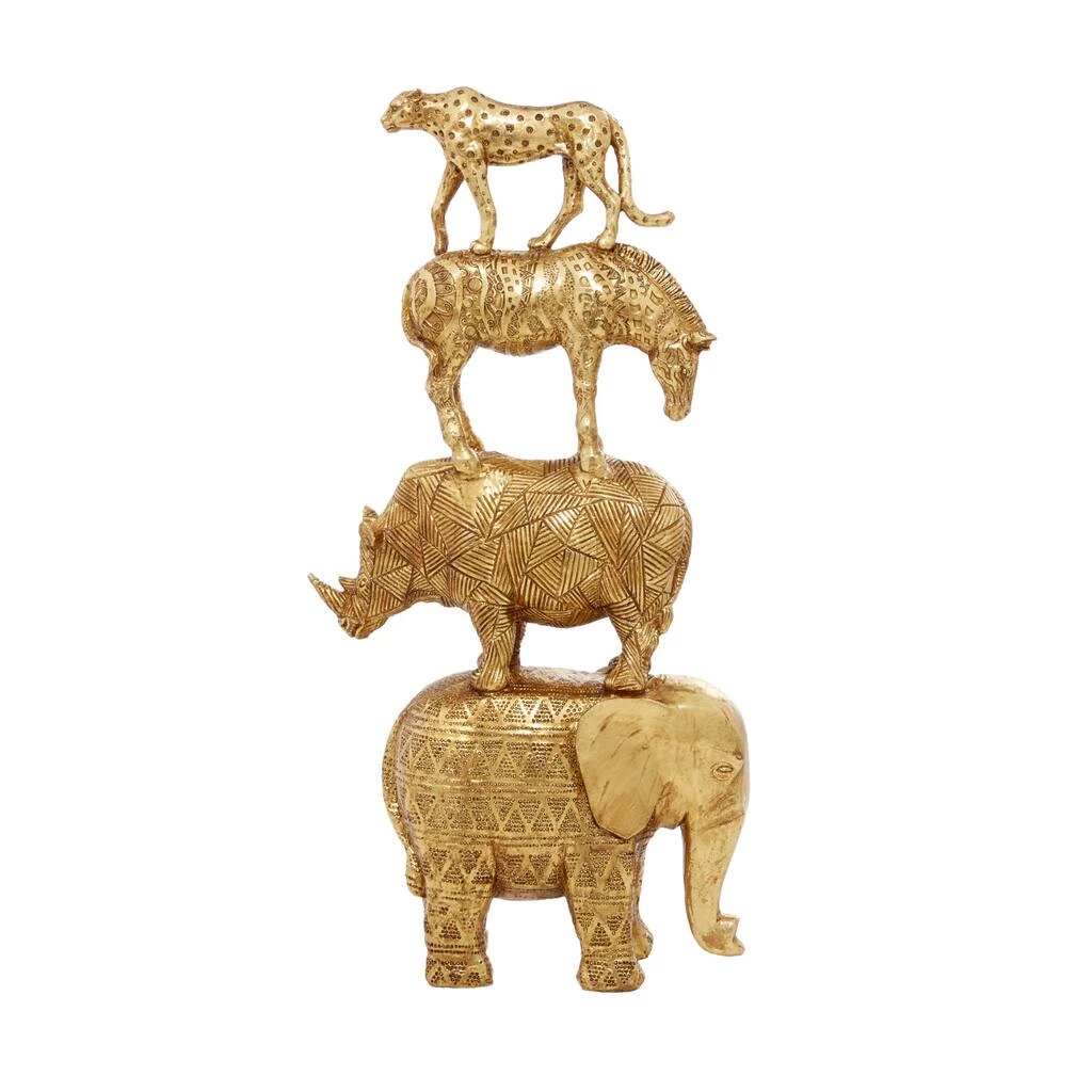 Best Sale β€οΈ 15" Gold Glam Stacked Animal Sculpture by Ivory and Iris π― 8 Best Sale β€οΈ 15" Gold Glam Stacked Animal Sculpture by Ivory and Iris π― - Image 8