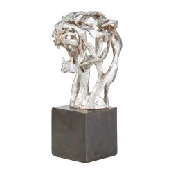 Best Sale π 16" Silver Eclectic Leopard Sculpture by Ivory and Iris π―