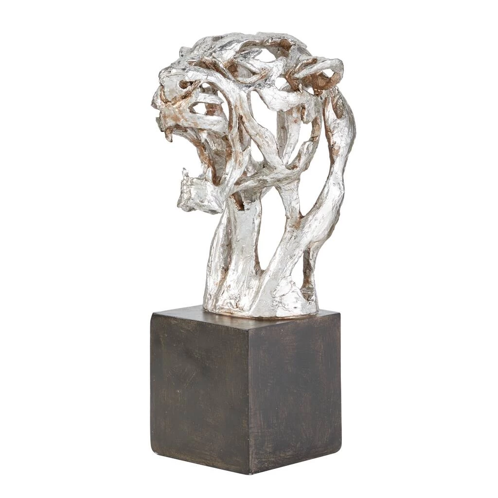 Best Sale π 16" Silver Eclectic Leopard Sculpture by Ivory and Iris π― 1 Best Sale π 16" Silver Eclectic Leopard Sculpture by Ivory and Iris π―