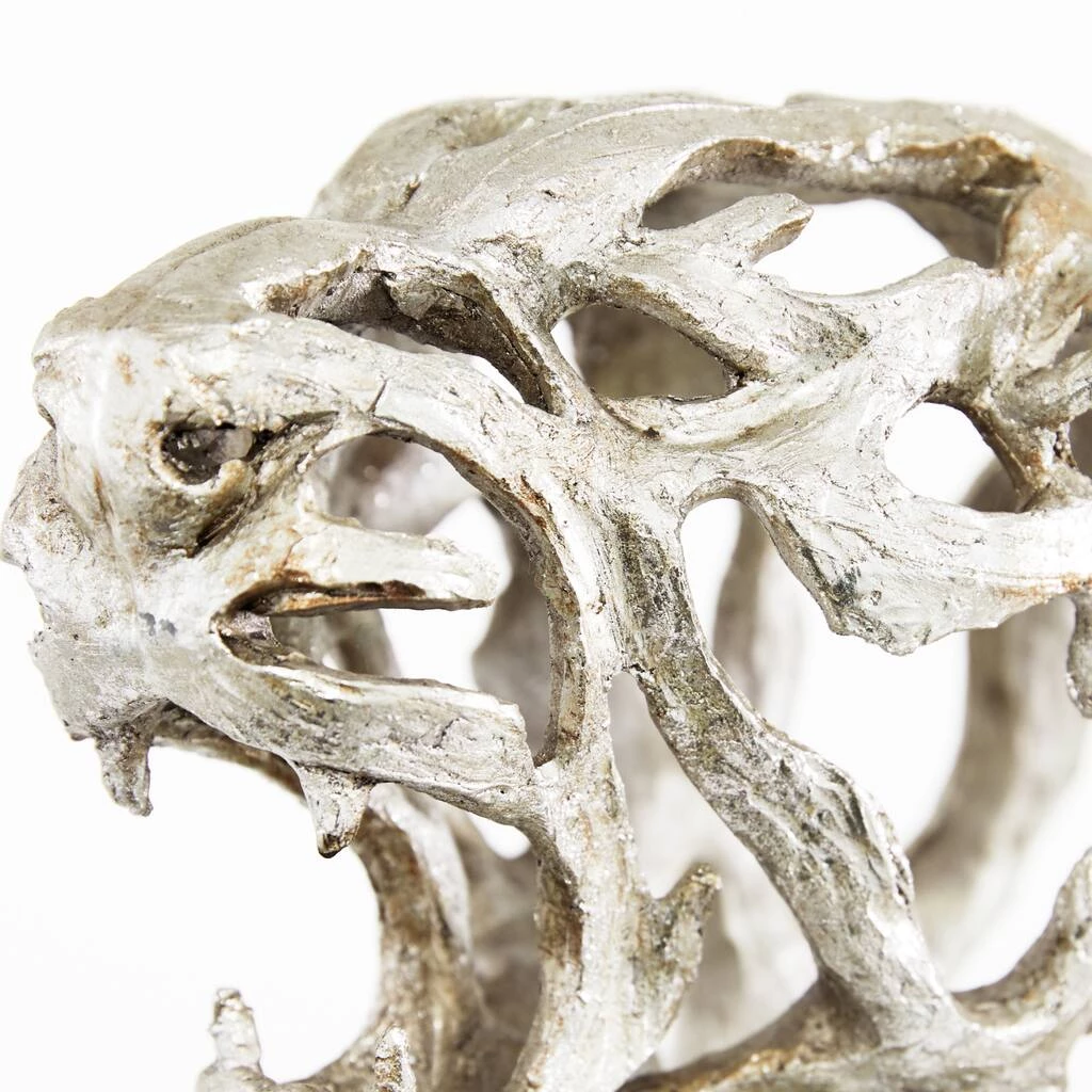 Best Sale π 16" Silver Eclectic Leopard Sculpture by Ivory and Iris π― 4 Best Sale π 16" Silver Eclectic Leopard Sculpture by Ivory and Iris π― - Image 4