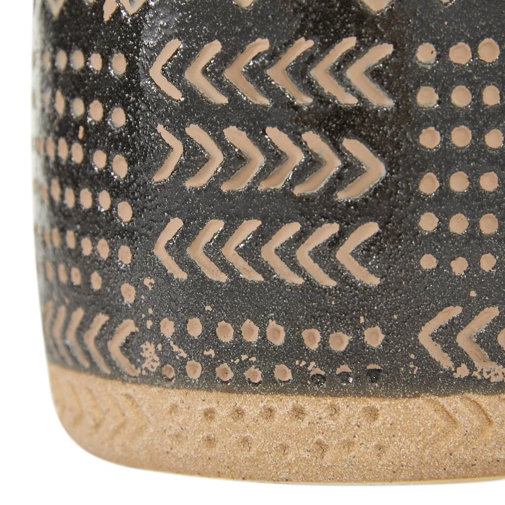 Deals π Black Porcelain Eclectic Vase, 18" x 6" x 6" by Ivory and Iris π― 5 Deals π Black Porcelain Eclectic Vase, 18" x 6" x 6" by Ivory and Iris π― - Image 5