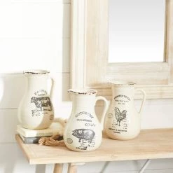 Best deal π Set of 3 White Porcelain Farmhouse Vase, 7" x 10" by Ivory and Iris π 24 Best deal π Set of 3 White Porcelain Farmhouse Vase, 7" x 10" by Ivory and Iris π -Cheap Ivory and Iris Store D492367S 12