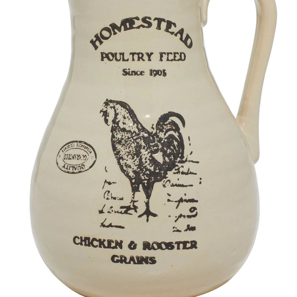 Best deal π Set of 3 White Porcelain Farmhouse Vase, 7" x 10" by Ivory and Iris π 7 Best deal π Set of 3 White Porcelain Farmhouse Vase, 7" x 10" by Ivory and Iris π - Image 7