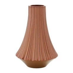 Buy π₯ Rust Ceramic Modern Vase, 13" x 9" x 9" by Ivory and Iris β¨
