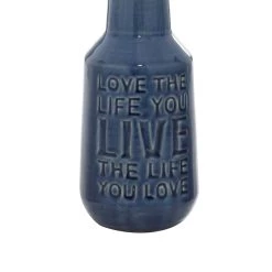 Hot Sale 🥰 Set of 3 Multi Colored Porcelain Farmhouse Vase, 5" x 11" by Ivory and Iris 😀 -Cheap Ivory and Iris Store D492384S 4