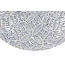 Hot Sale 🛒 White Porcelain Coastal Style Vase, 9" x 10" by Ivory and Iris ⭐ -Cheap Ivory and Iris Store D492387S 4