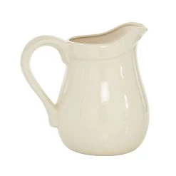 Deals 😀 Beige Ceramic Farmhouse Vase, 9" x 8" x 7" by Ivory and Iris ⌛ -Cheap Ivory and Iris Store D492393S 4