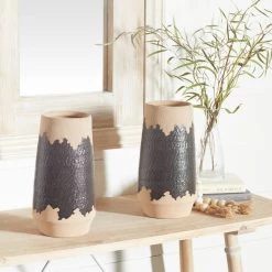 Best Sale 🔥 Set of 2 Black Porcelain Contemporary Vase, 7" x 12" by Ivory and Iris 🧨 14 Best Sale 🔥 Set of 2 Black Porcelain Contemporary Vase, 7" x 12" by Ivory and Iris 🧨 -Cheap Ivory and Iris Store D492399S 6