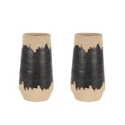 Best Sale 🔥 Set of 2 Black Porcelain Contemporary Vase, 7" x 12" by Ivory and Iris 🧨 15 Best Sale 🔥 Set of 2 Black Porcelain Contemporary Vase, 7" x 12" by Ivory and Iris 🧨 -Cheap Ivory and Iris Store D492399S 7