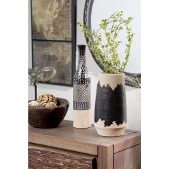 Best Sale 🔥 Set of 2 Black Porcelain Contemporary Vase, 7" x 12" by Ivory and Iris 🧨 17 Best Sale 🔥 Set of 2 Black Porcelain Contemporary Vase, 7" x 12" by Ivory and Iris 🧨 -Cheap Ivory and Iris Store D492399S 9