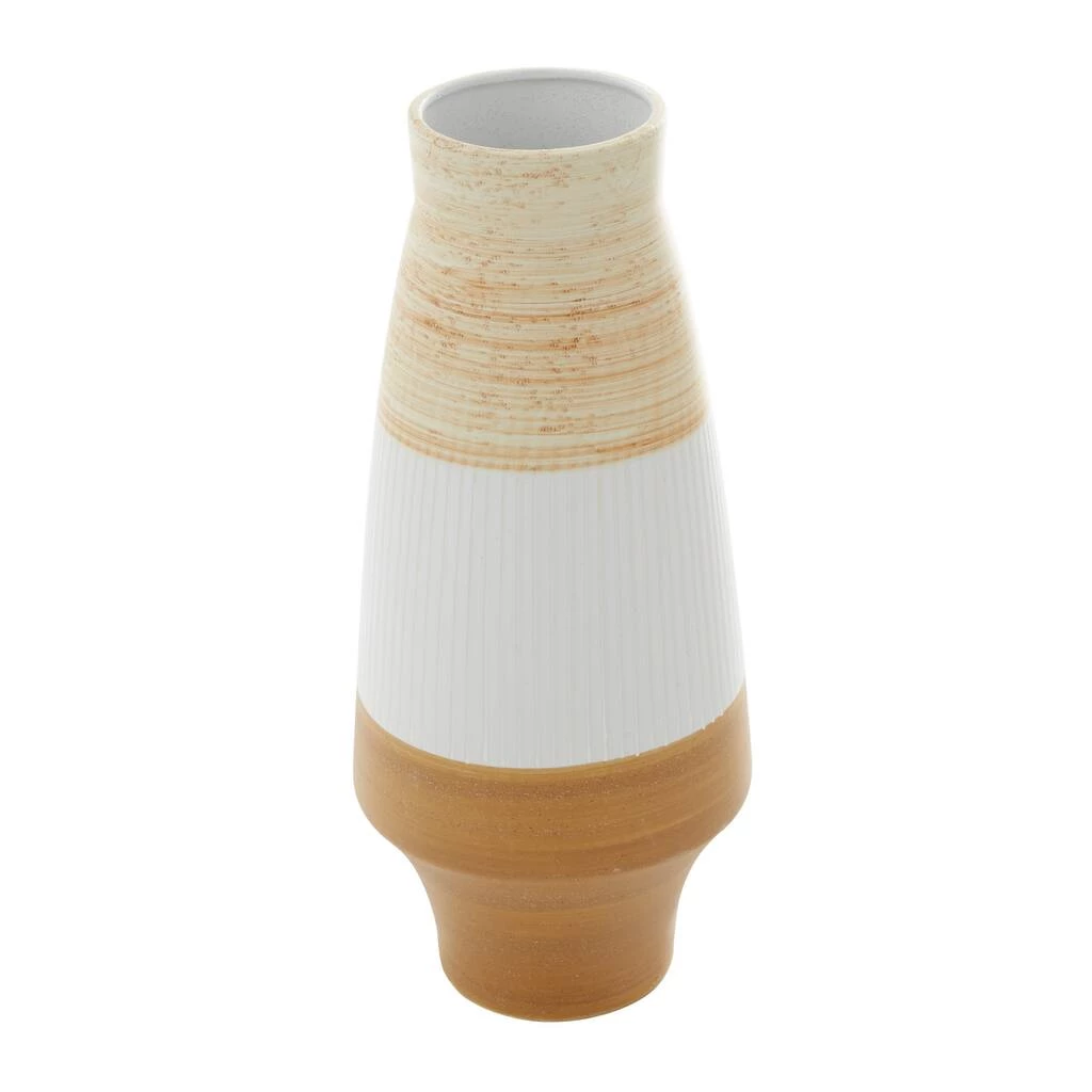 Best Sale π Tan Ceramic Coastal Style Vase, 18" x 8" x 8" by Ivory and Iris π 2 Best Sale π Tan Ceramic Coastal Style Vase, 18" x 8" x 8" by Ivory and Iris π - Image 2