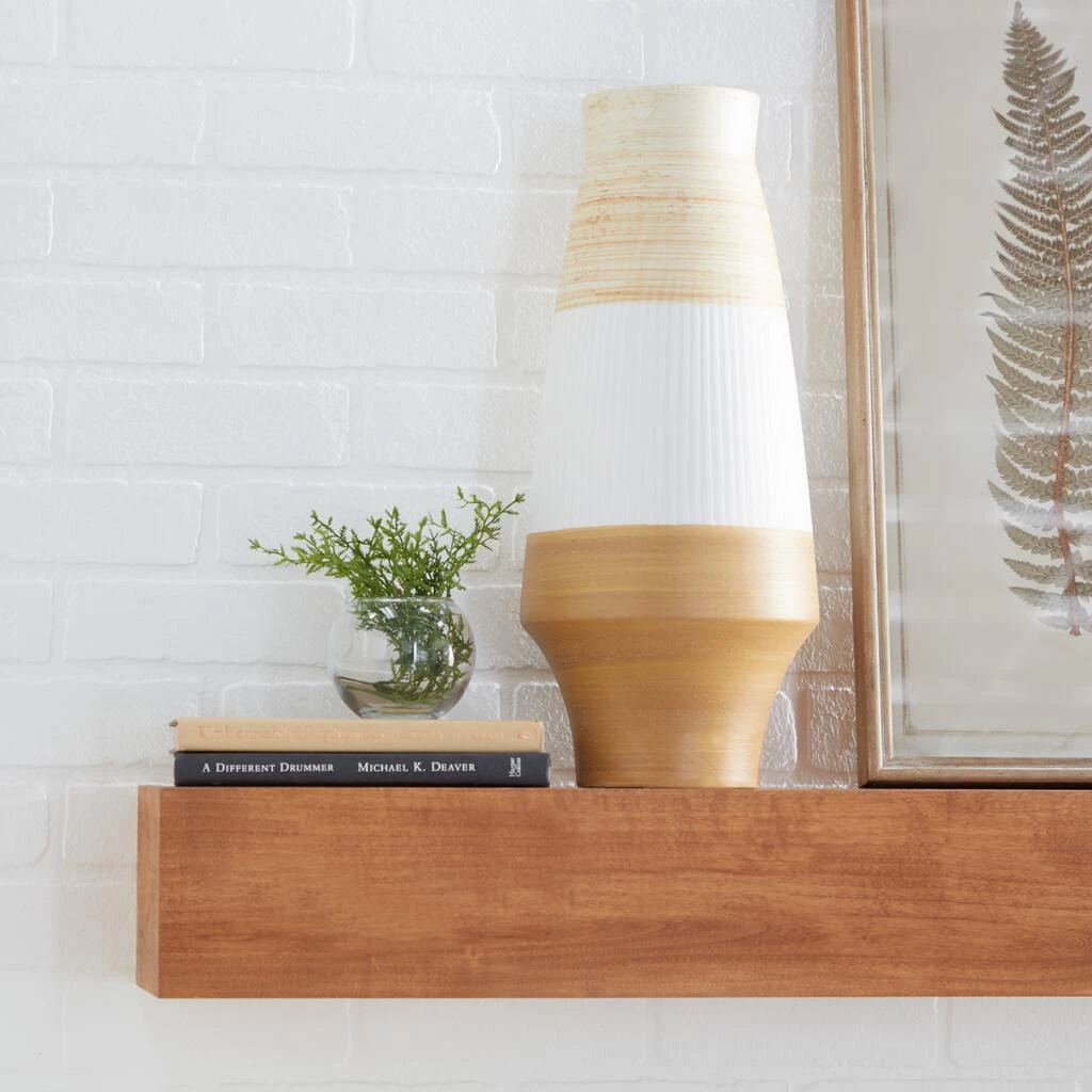 Best Sale π Tan Ceramic Coastal Style Vase, 18" x 8" x 8" by Ivory and Iris π 7 Best Sale π Tan Ceramic Coastal Style Vase, 18" x 8" x 8" by Ivory and Iris π - Image 7