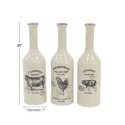 Top 10 ⭐ Set of 3 White Porcelain Farmhouse Vase, 7" x 20" by Ivory and Iris 🤩 22 Top 10 ⭐ Set of 3 White Porcelain Farmhouse Vase, 7" x 20" by Ivory and Iris 🤩 -Cheap Ivory and Iris Store D492404S 11