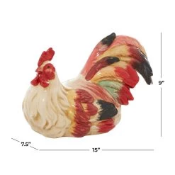 Deals 🥰 15" Red Ceramic Farmhouse Bird Garden Sculpture by Ivory and Iris 🧨 14 Deals 🥰 15" Red Ceramic Farmhouse Bird Garden Sculpture by Ivory and Iris 🧨 -Cheap Ivory and Iris Store D492780S 7