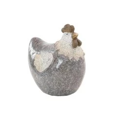 Hot Sale ✔️ 10" Gray Stone Country Hen Garden Sculpture by Ivory and Iris 🛒