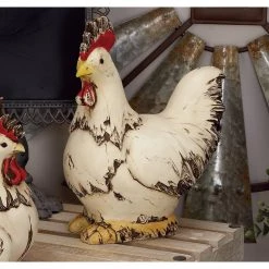 Deals ⭐ 12" White Stone Rooster Garden Sculpture by Ivory and Iris 🛒 -Cheap Ivory and Iris Store D492788S 10