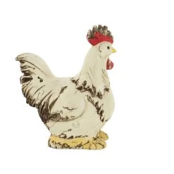 Deals ⭐ 12" White Stone Rooster Garden Sculpture by Ivory and Iris 🛒 -Cheap Ivory and Iris Store D492788S 4