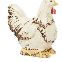 Deals ⭐ 12" White Stone Rooster Garden Sculpture by Ivory and Iris 🛒 -Cheap Ivory and Iris Store D492788S 7
