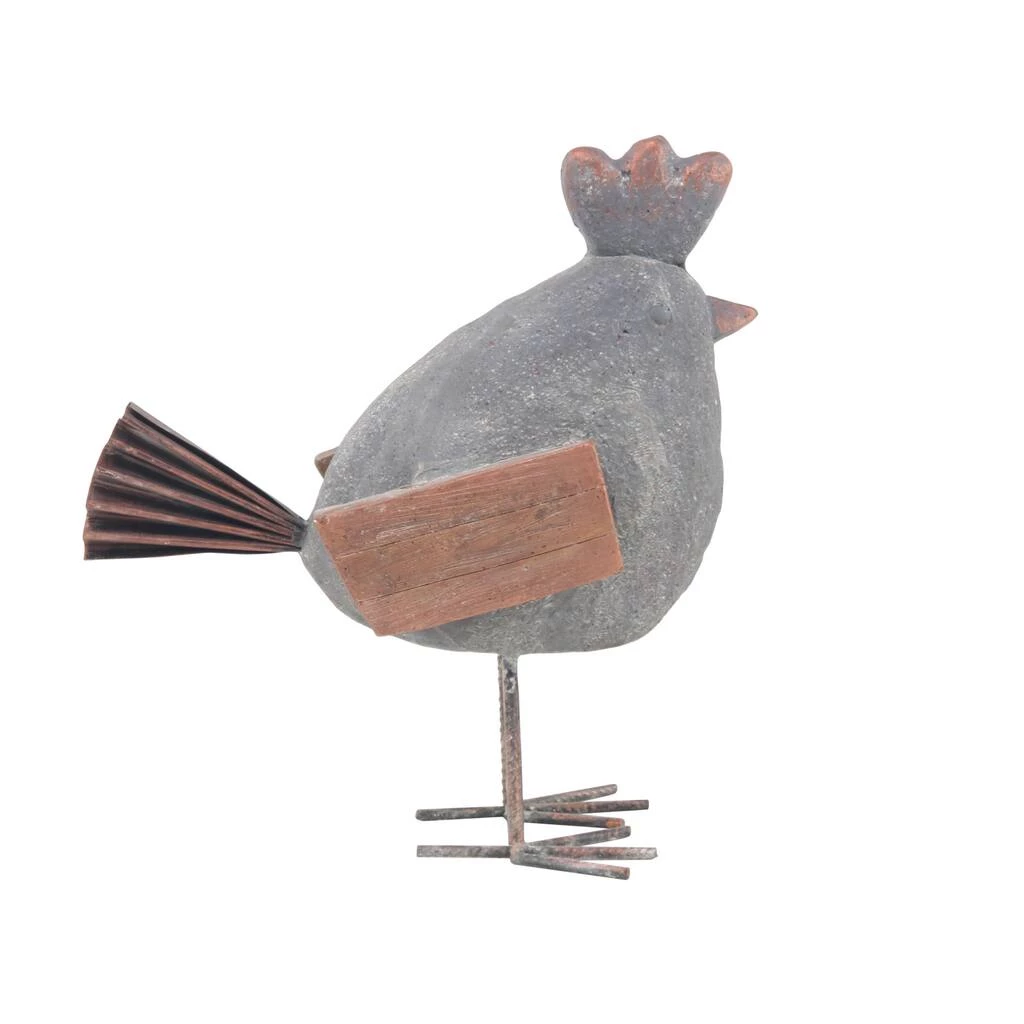 Budget π 18" Gray Stone Rustic Rooster Garden Sculpture by Ivory and Iris π₯ 2 Budget π 18" Gray Stone Rustic Rooster Garden Sculpture by Ivory and Iris π₯ - Image 2