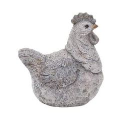 Best reviews of ✨ 13" Gray Stone Country Hen Garden Sculpture by Ivory and Iris 🌟
