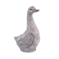 Wholesale 🔥 19" Gray Stone Country Duck Garden Sculpture by Ivory and Iris 🛒