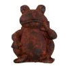 Best deal ✨ 16" Rust Stone Frog Garden Sculpture by Ivory and Iris 😀