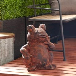 Best deal β¨ 16" Rust Stone Frog Garden Sculpture by Ivory and Iris π 11 Best deal β¨ 16" Rust Stone Frog Garden Sculpture by Ivory and Iris π -Cheap Ivory and Iris Store D492812S 6