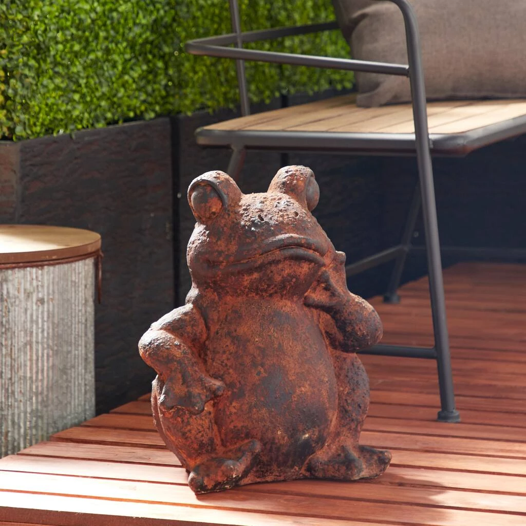 Best deal β¨ 16" Rust Stone Frog Garden Sculpture by Ivory and Iris π 6 Best deal β¨ 16" Rust Stone Frog Garden Sculpture by Ivory and Iris π - Image 6