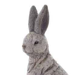 Buy 🛒 20" Gray Stone Country Rabbit Garden Sculpture by Ivory and Iris 🎁 -Cheap Ivory and Iris Store D492813S 6