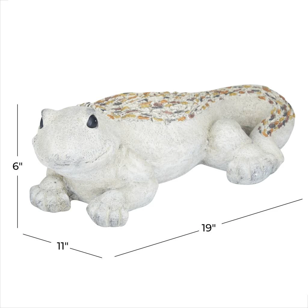 Hot Sale π₯° 19" White Stone Farmhouse Lizard Garden Sculpture by Ivory and Iris π 6 Hot Sale π₯° 19" White Stone Farmhouse Lizard Garden Sculpture by Ivory and Iris π - Image 6